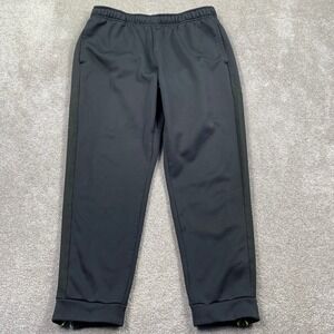 Nike Therma-FIT Sweatpants Mens XXL Black Good Fleece Lined Zipper Cuffs 644311